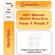 KS1 Mental Maths Practice - Year 1 Pack 7