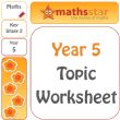 Year 5 Place Value To 1 Million Worksheet – Test 1 Topic 1