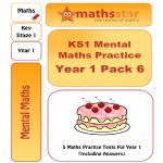 KS1 Mental Maths Practice - Year 1 Pack 6