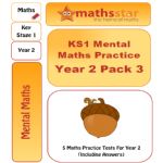 KS1 Mental Maths Practice - Year 2 Pack 3