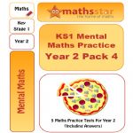 KS1 Mental Maths Practice - Year 2 Pack 4